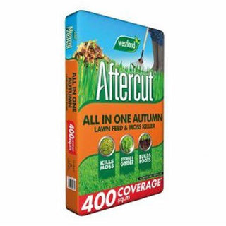 Westland Aio Autumn Lawn Feed 400m2 for healthy green lawn and moss control, available at Keans Claremorris.
