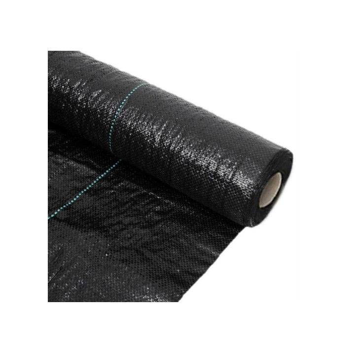 Hipex Weed Control Fabric 50m x 1m for landscaping, allows air & water flow, durable, ideal for patios & flower beds - Keans