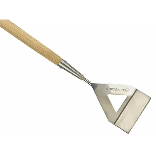 Kent & Stowe Long Handled Dutch Hoe with stainless steel head and 160cm ash wood handle for easy weeding – Keans Claremorris
