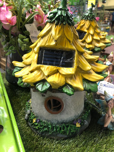 Solar Light Up Banana Fairy Cottage