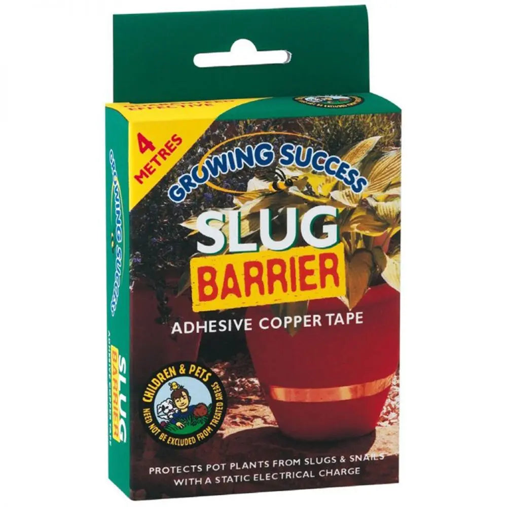 Growing Success Copper Tape 4m, adhesive slug and snail deterrent, safe for kids and pets, easy to apply – Keans Claremorris