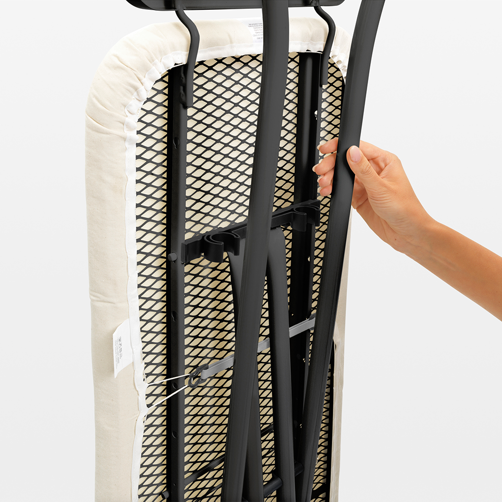Brabantia Denim Blue Ironing Board 124x38cm, sturdy design, Keans Claremorris store