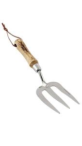 Kent & Stowe Hand Fork with stainless steel prongs, ergonomic ash wood handle, 31.5cm, rust-resistant – Keans Claremorris