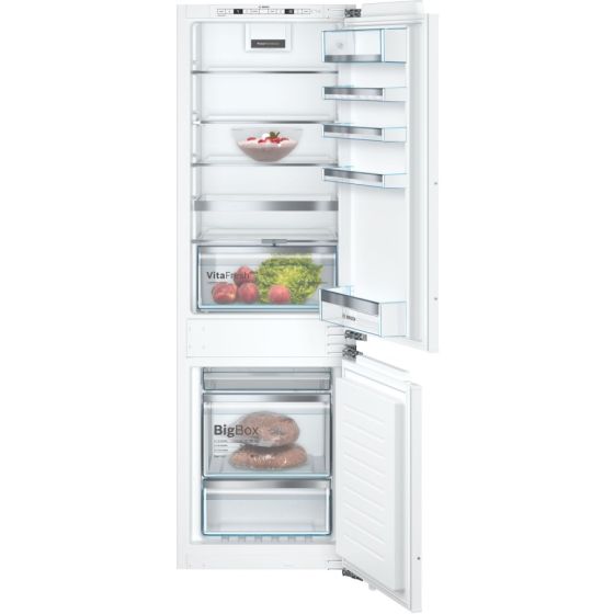 Bosch KIN86AFF0G 60cm 60/40 Frost Free Fridge Freezer, white, frost-free, VitaFresh, LED light – Keans Claremorris
