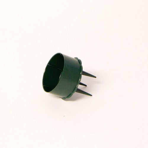 Oasis Green 2" Candle Holder with spiked base for floral foam arrangements, ideal for centerpieces – Keans Claremorris