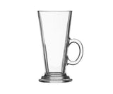 Set of 2 clear latte glasses for hot beverages, perfect for coffee lovers | Keans Claremorris
