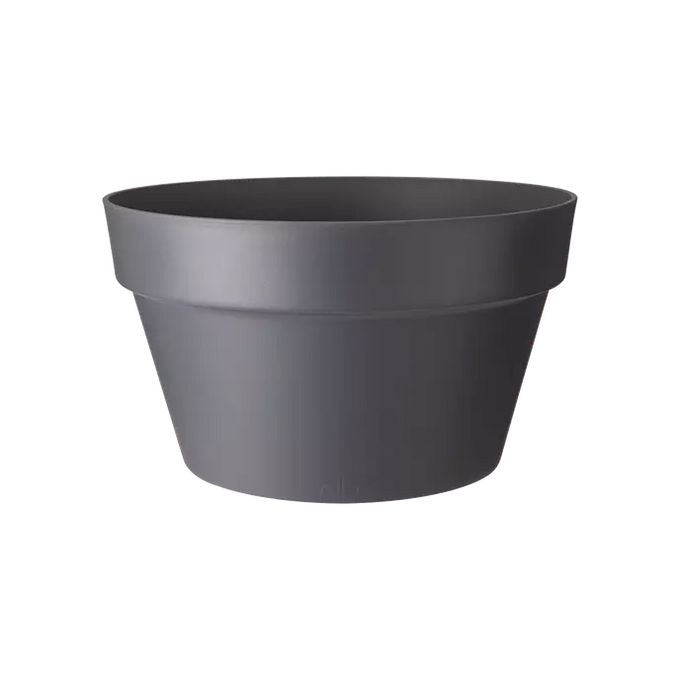 Loft Urban Bowl 35cm Anthracite planter with water reservoir, recycled plastic, eco-friendly by Keans Claremorris.