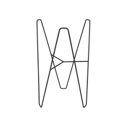 Loft Urban Frame 30cm black plant rack, recycled plastic, weather-resistant, holds 10kg, perfect for balcony gardens – Keans