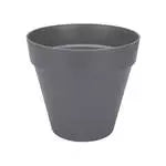 Loft Urban Round 30cm Anthracite planter with water reservoir, recycled plastic, eco-friendly by Keans Claremorris.
