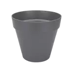Loft Urban Round Anthracite Plant Pot 40cm with Invisible Wheels, Water Reservoir, Recycled Plastic – Keans Claremorris