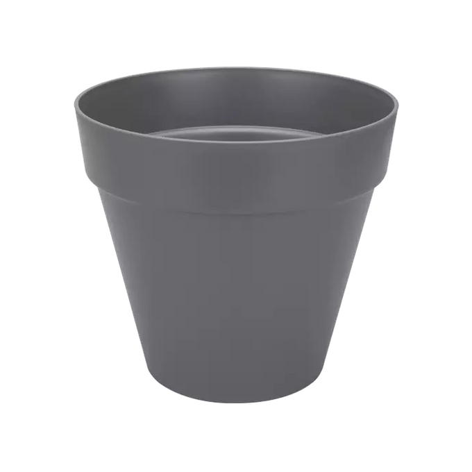 Loft Urban Round Wheels 50cm anthracite planter with water reservoir, invisible wheels, recycled plastic – Keans Claremorris.