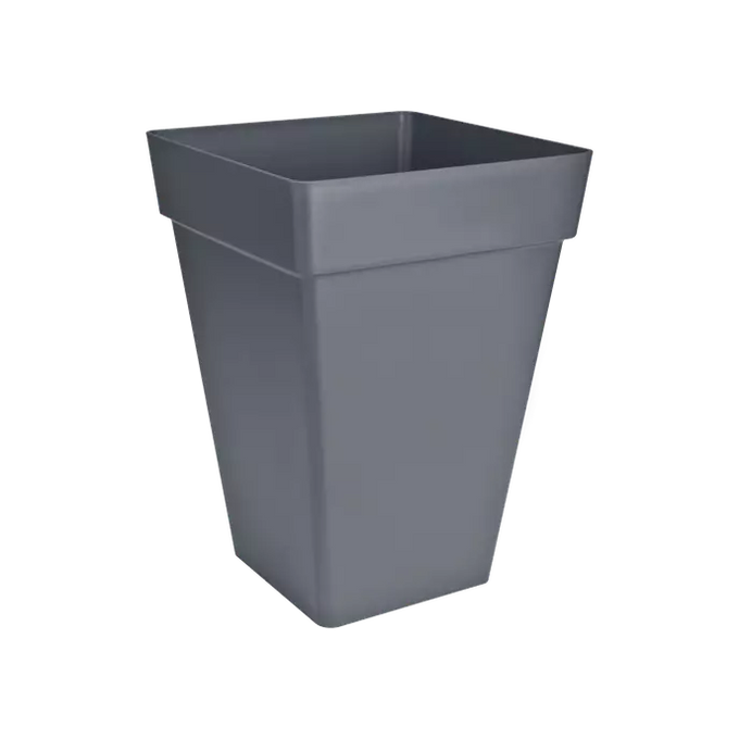 Loft Urban Square High 37cm Anthracite planter with water reservoir, recycled plastic, 100% recyclable – Keans Claremorris