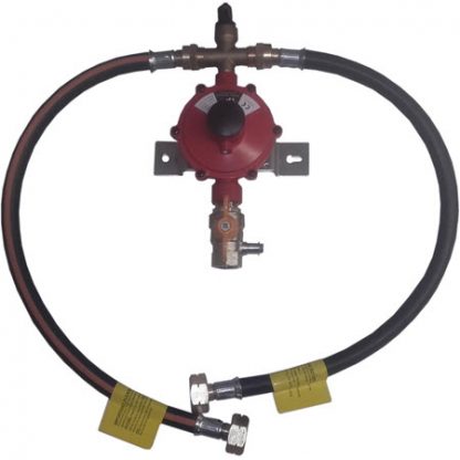 Propane Manual Change Over Regulator Kit with Excess Flow Valve, hoses, ball valve, EN16129 certified – Keans Claremorris