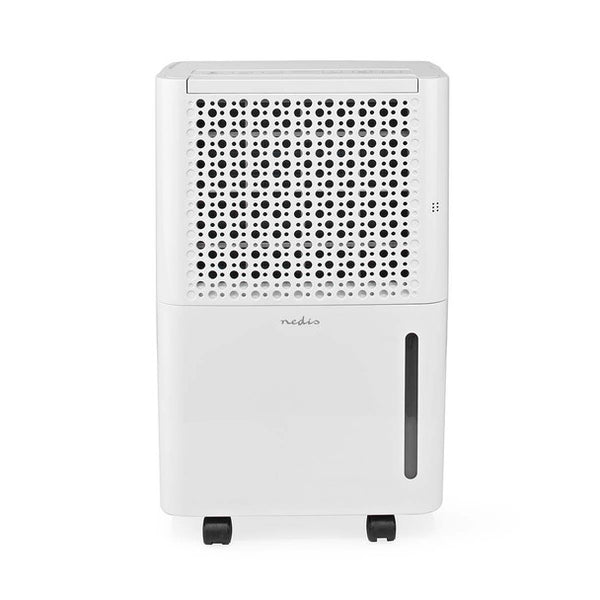 Nedis 2.1L Dehumidifier with 10L/day capacity, 4 modes, timer, auto-stop tank, handle, wheels – Keans Claremorris