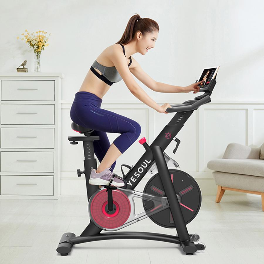 Yesoul Smart S3 Indoor Spin Bike in Black with digital display, adjustable resistance – available at Keans Claremorris.