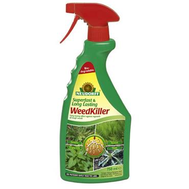 Neudorff RTU 750ml Superfast Weed Killer bottle, ready-to-use, effective weed control - available at Keans Claremorris