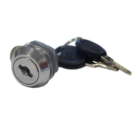 Post Box Spare Lock for Rivers range, fits multiple models, silver cam lock with 2 keys, easy to fit – Keans Claremorris.