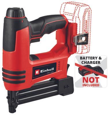 EINHELL 18V cordless stapler and nailer combo with depth control, magnetic magazine, soft grip, includes nails and staples –