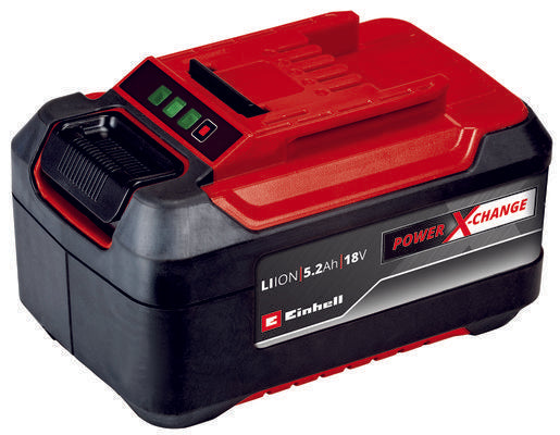 EINHELL 2x18V 5.2Ah Power X-Change PLUS batteries, cordless, high capacity, LED charge display, durable rubber housing –