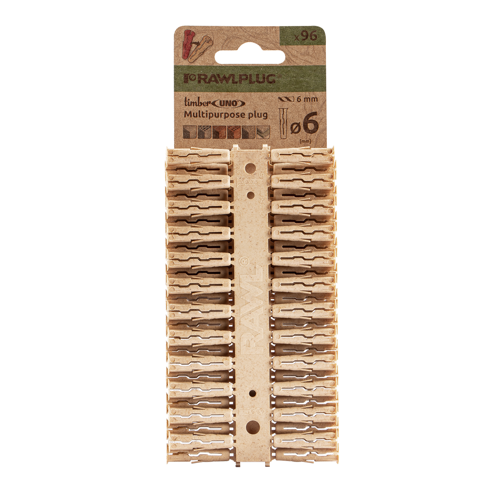 UNO Universal 96pc Red Plug Clips 6mm, anti-rotation, max grip, for solid or hollow walls – Keans Claremorris