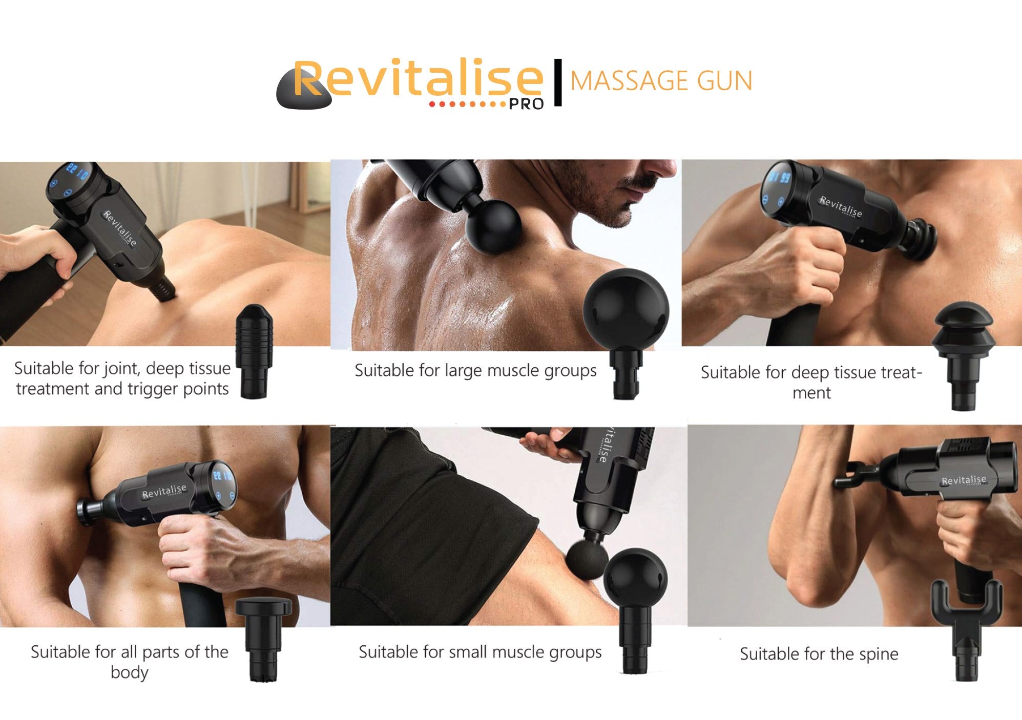 Revitalise Pro Massage Gun 025631