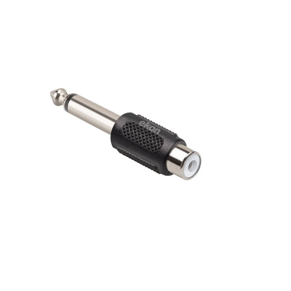 Audio adapter 6.3mm mono male to RCA mono female, high-quality sound, secure grip – Keans Claremorris.