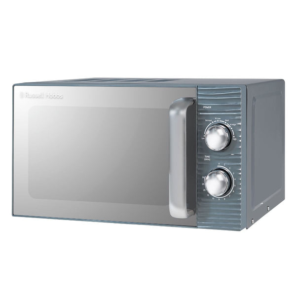 Russell Hobbs Inspire 17L Grey Manual Microwave, 700W, 5 Power Levels, Defrost, Dial Controls – Keans Claremorris