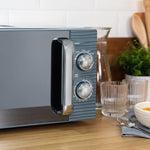 Load image into Gallery viewer, Russell Hobbs Inspire 17 Litre Grey Manual Microwave
