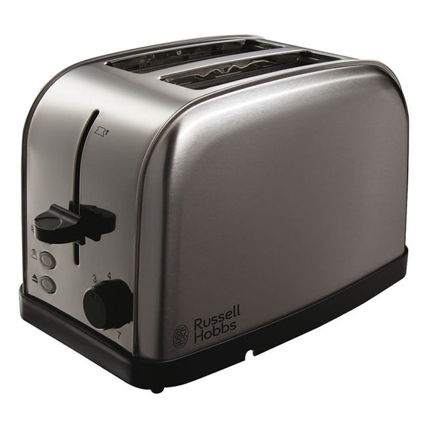 Russell Hobbs Futura 2 Slice Toaster with variable browning, frozen bread setting, stainless steel finish - Keans Claremorris
