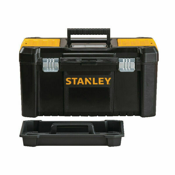 Stanley Basic Toolbox 50cm with organiser lid, metal geometric locks, padlock security option – Keans Claremorris