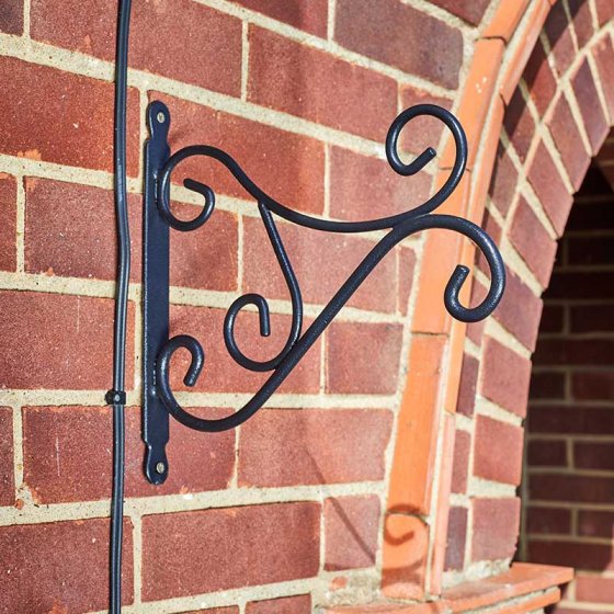 Severn Bracket 16/18'' rustproof garden hook, supports 20kg, ideal for baskets, lanterns, bird feeders - Keans Claremorris