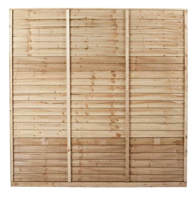 Shiplap Panel Fencing 1.8m x 1.8m made from durable White Deal Timber, strong and stylish garden fence by Keans Claremorris.