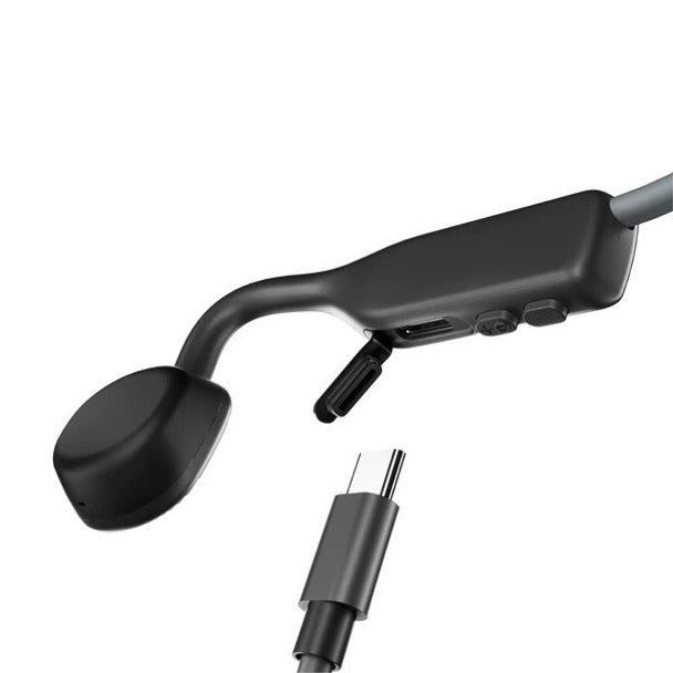 Shokz OpenMove Elevation Grey bone conduction headphones, lightweight and wireless – available at Keans Claremorris.