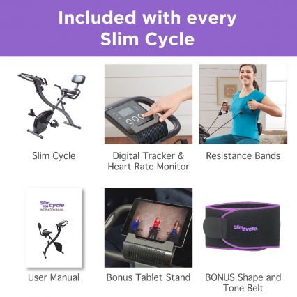 Slim Cycle 2-in-1 Exercise Bike for home workouts, compact design, available at Keans Claremorris.