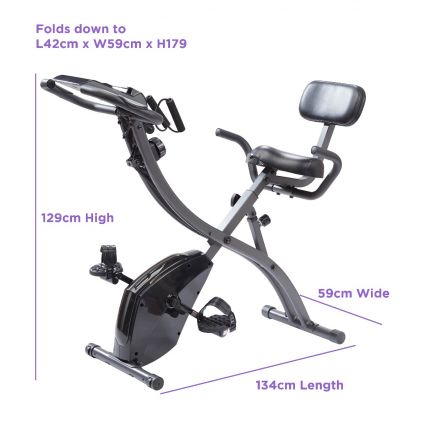 Slim Cycle 2-in-1 Exercise Bike for home workouts, compact design, available at Keans Claremorris.