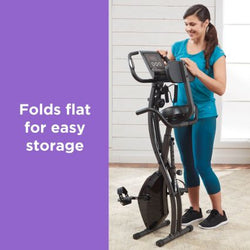 Slim Cycle 2-in-1 Exercise Bike for home workouts, compact design, available at Keans Claremorris.