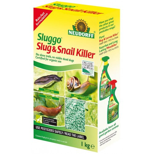 Slug & Snail Killer Organic by Keans Claremorris – metaldehyde-free, rain-resistant pellets, safe for bees and pets,