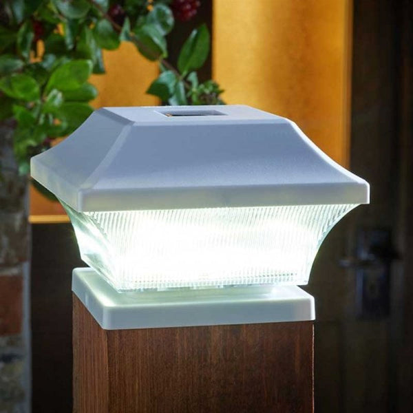 Smart Garden Post Solar Light White 3 Lumen, wire-free, super bright outdoor lighting for patios and entrances – Keans