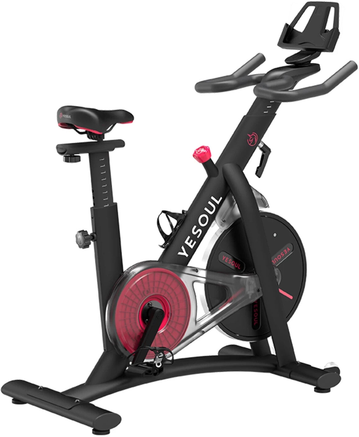 Yesoul Smart S3 Indoor Spin Bike in Black with digital display, sturdy frame – available at Keans Claremorris