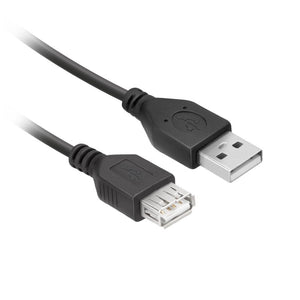 USB extension cable 2.0 type A male to type A female length 1,8 m. nickel plated    OD=4.0mm