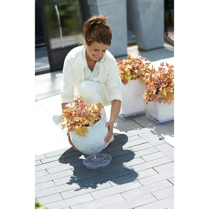 Uni-Saucer Round 42cm Transparent Plate - Clear, Durable Design | Keans Claremorris