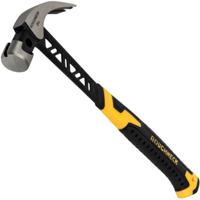 Roughneck 20oz Gorilla V-Series Claw Hammer with V-Shock shaft, magnetic nail holder, air-cushioned grip – Keans Claremorris