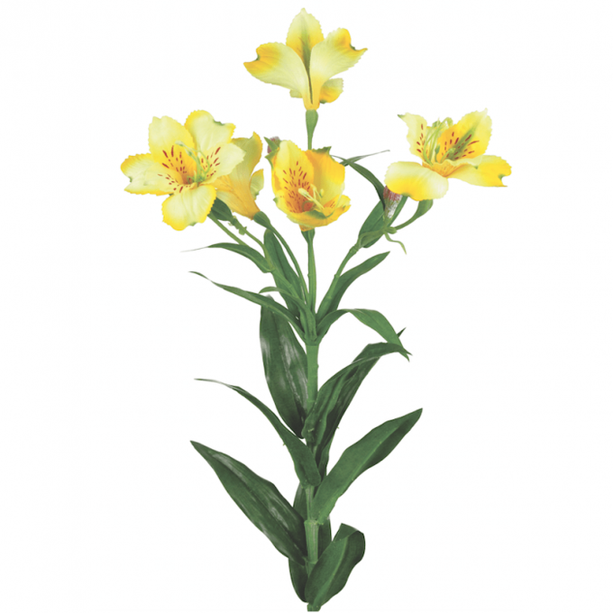 Artificial Alstromeria Spray 72cm, realistic silk flowers, decorative bouquet by Keans Claremorris