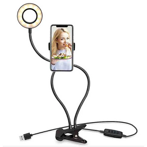 You Star Content Creator Phone Holder with LED Ring light